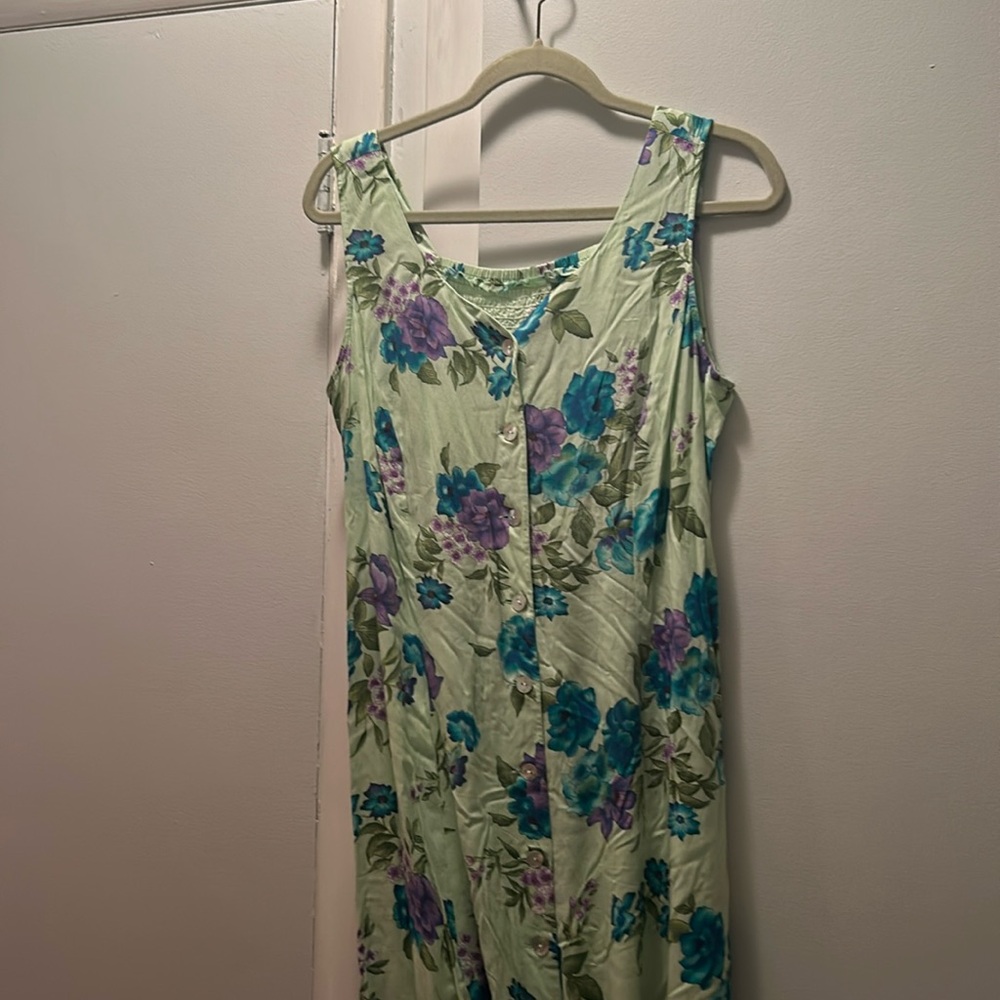 BFA classics floral maxi dress with buttons down front